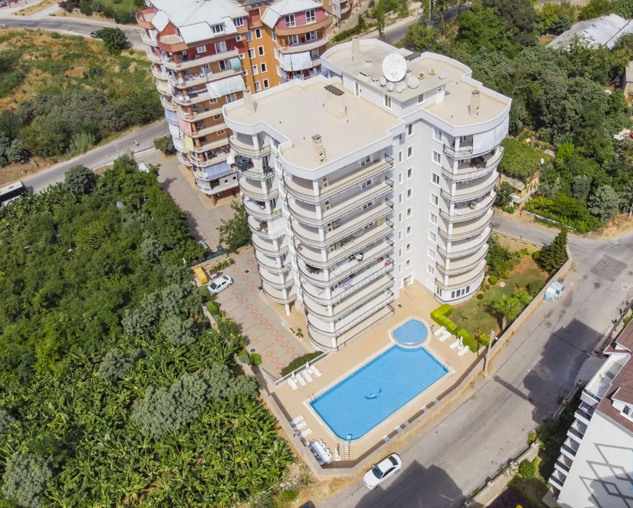 2+1 Furnished Apartment with Seaview and Castle view in Tosmur, Alanya