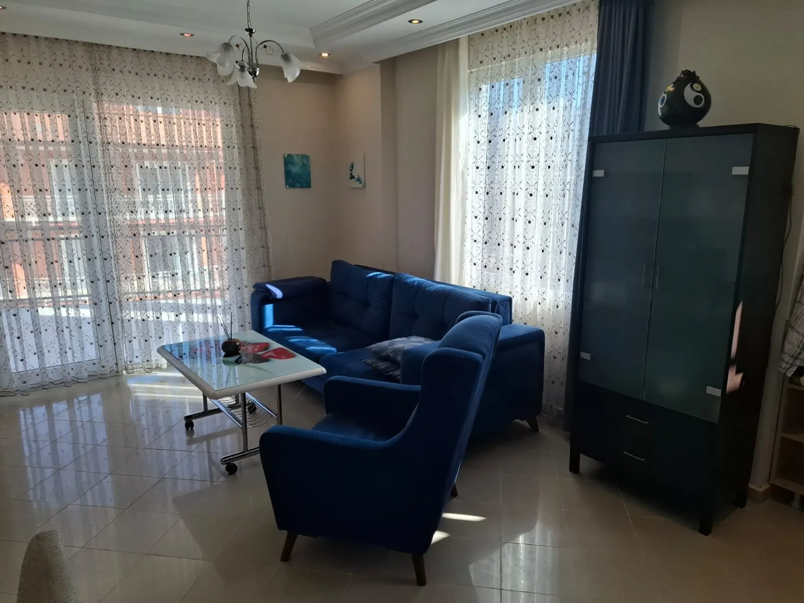 2+1 Furnished Apartment with Seaview and Castle view in Tosmur, Alanya