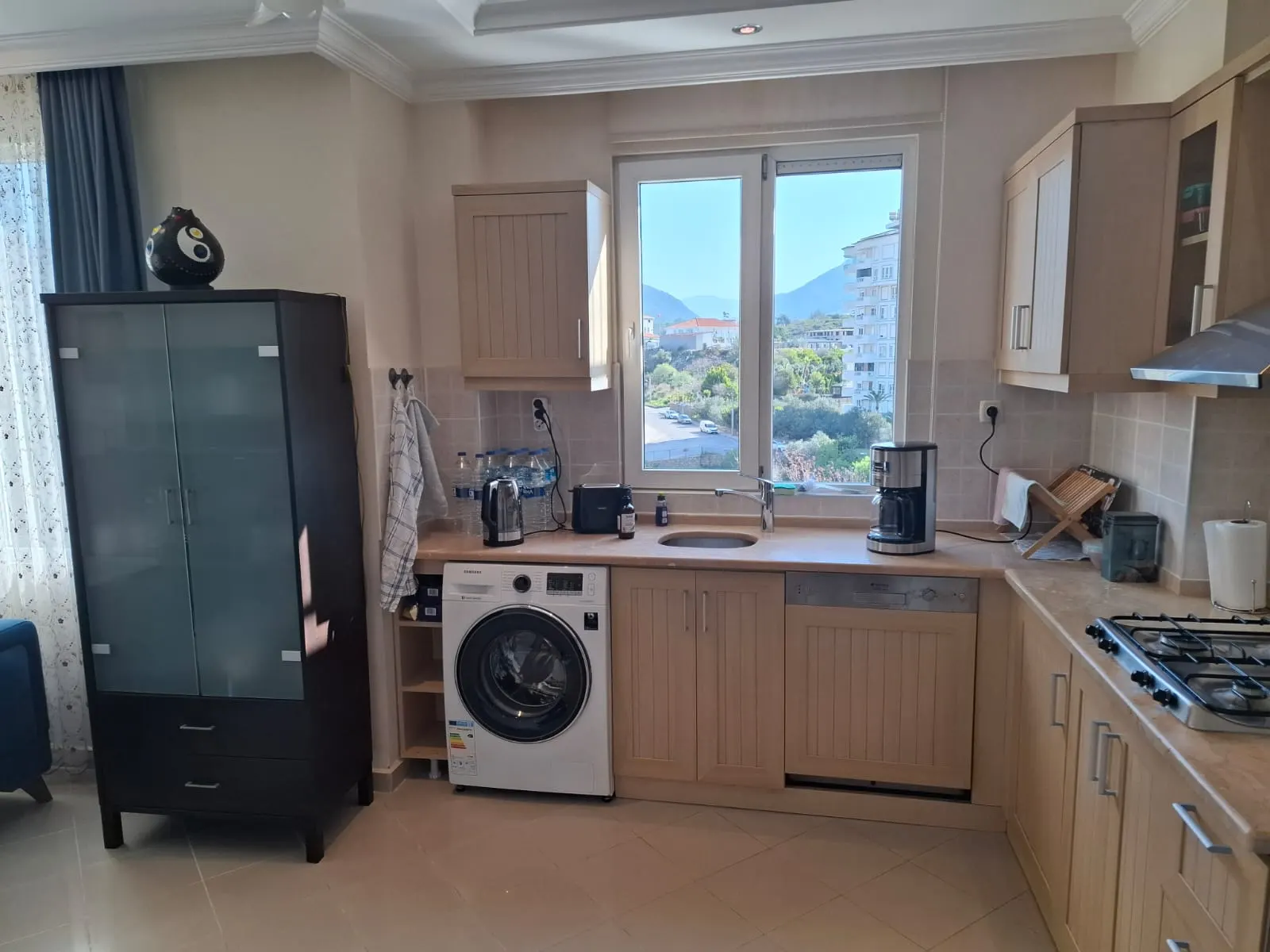 2+1 Furnished Apartment with Seaview and Castle view in Tosmur, Alanya