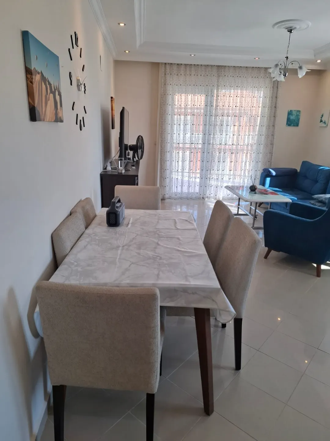 2+1 Furnished Apartment with Seaview and Castle view in Tosmur, Alanya