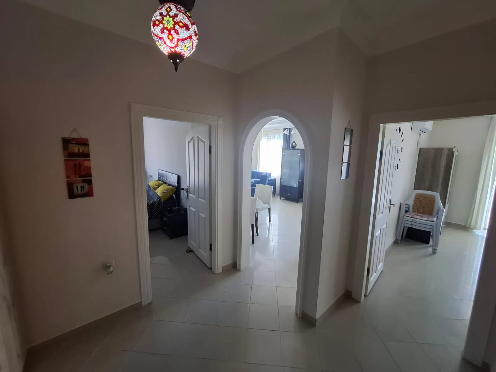 2+1 Furnished Apartment with Seaview and Castle view in Tosmur, Alanya