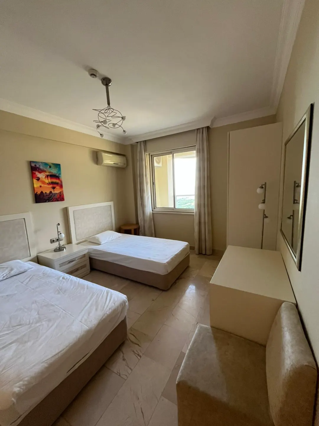 2+1 Apartment with full Seaview and Mountain View in a 5 stars Hotel Complex in Kargicak, Alanya