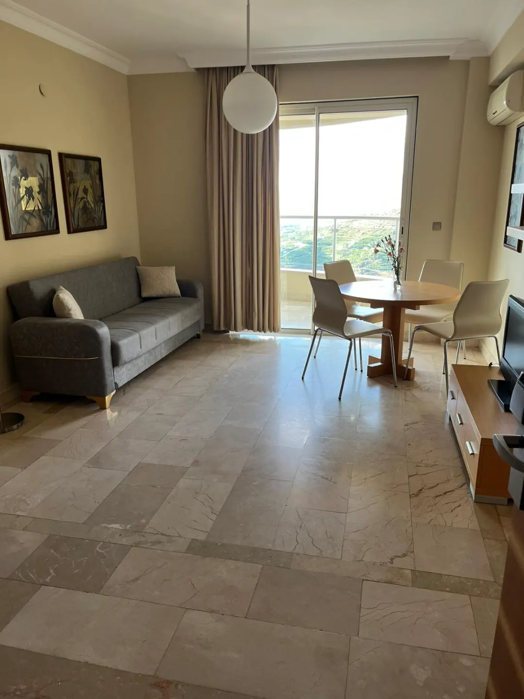 2+1 Apartment with full Seaview and Mountain View in a 5 stars Hotel Complex in Kargicak, Alanya