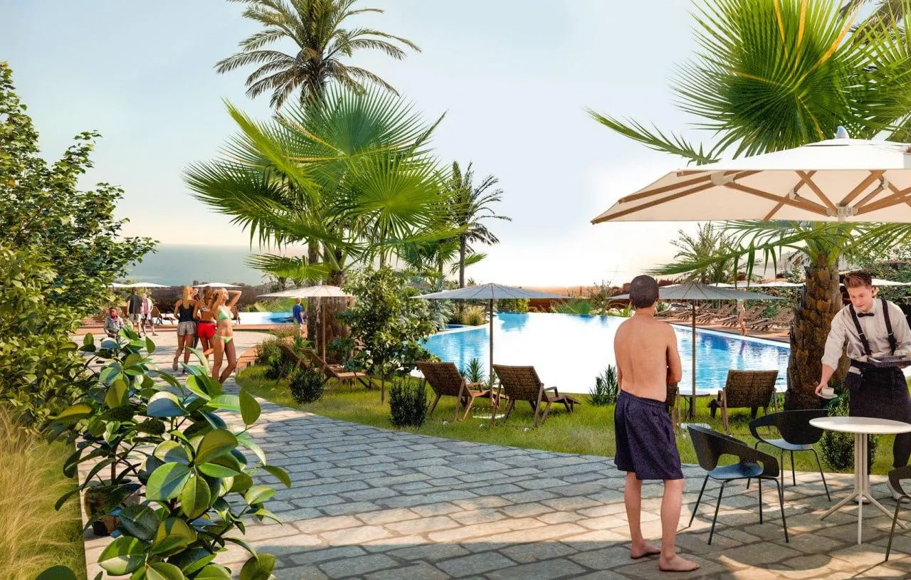 1+1 Furnished Apartment in 5 stars complex in Mahmutlar, Alanya