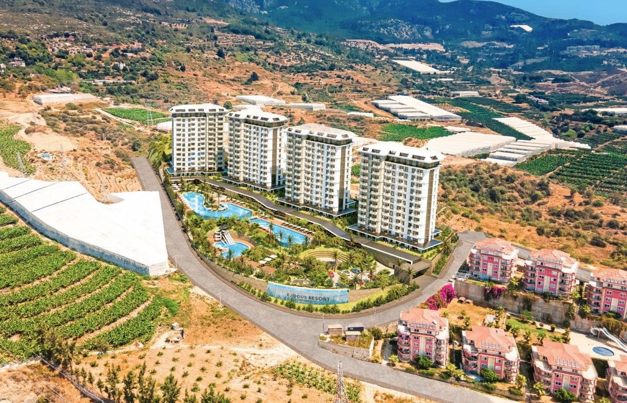 1+1 Furnished Apartment in 5 stars complex in Mahmutlar, Alanya