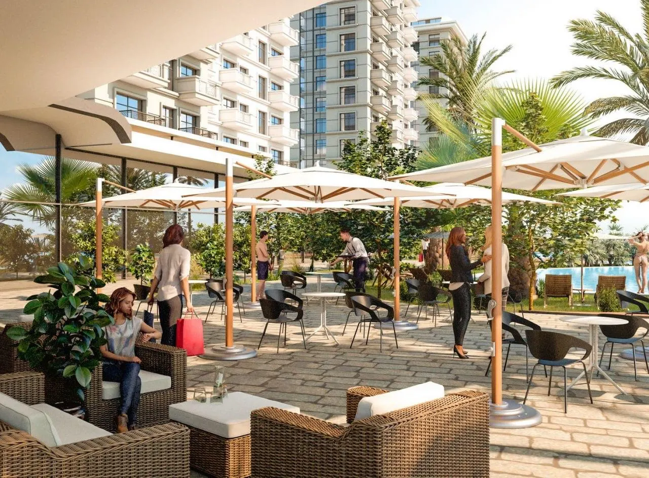 1+1 Furnished Apartment in 5 stars complex in Mahmutlar, Alanya