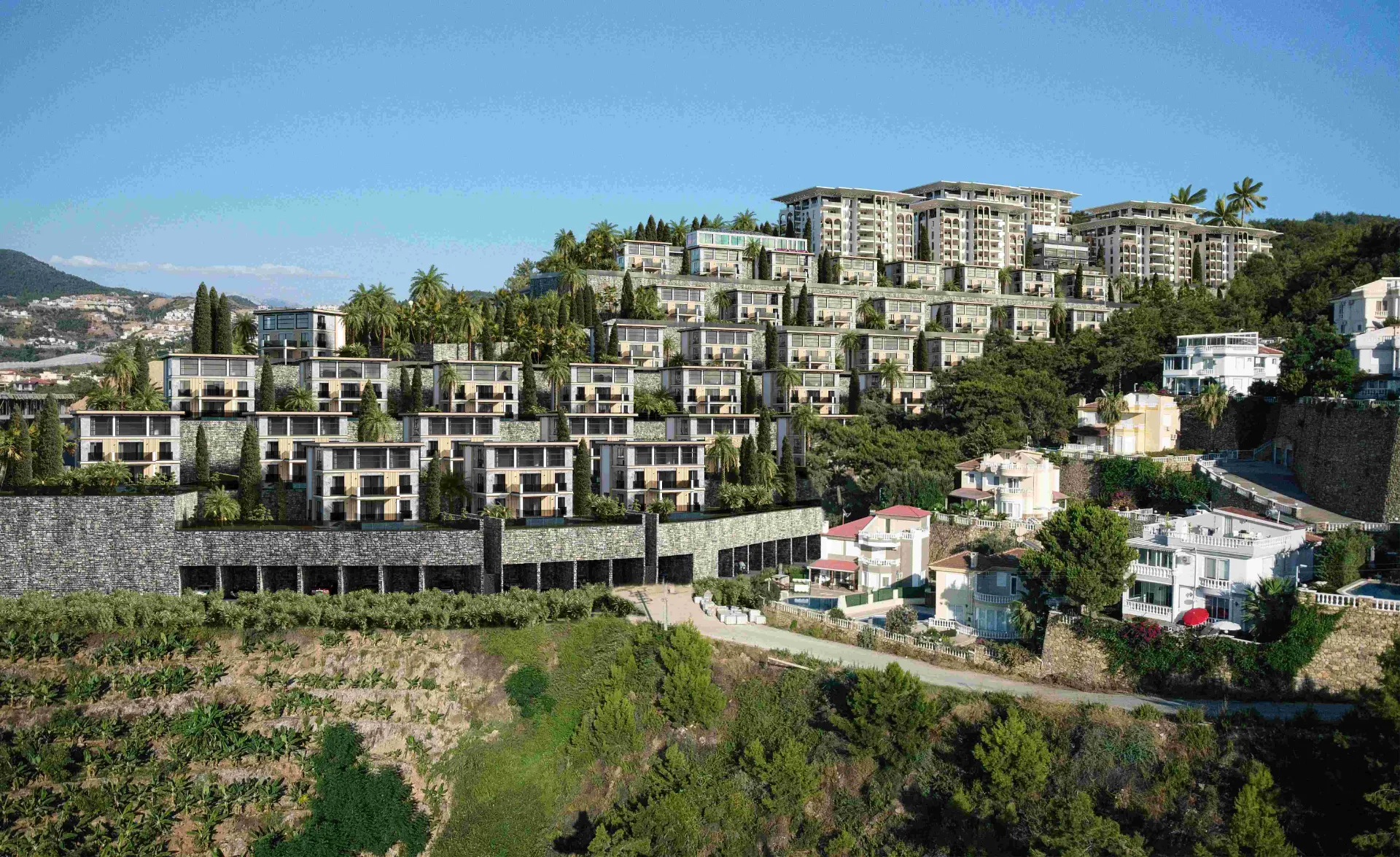 Luxury 1+1 Apartment with Panorama Seaview in Olymp City, Alanya