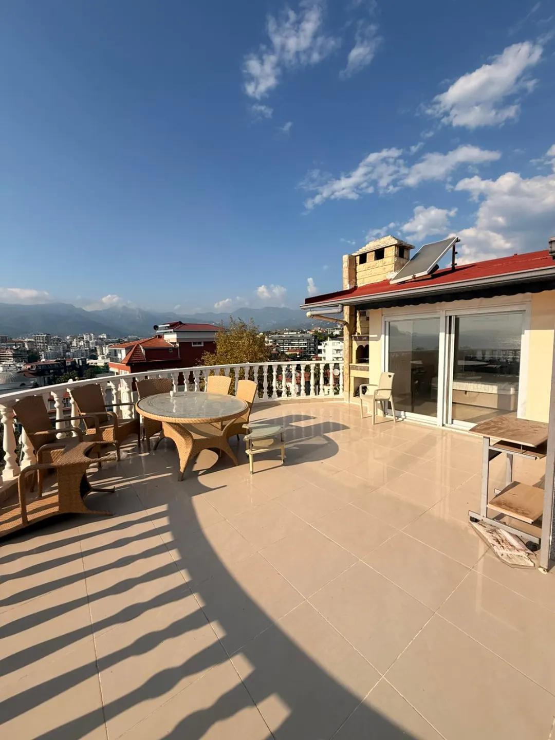 3+1 Dublex Penthouse with full Seaview and Castle View 50 m from the beach in Kestel, Alanya