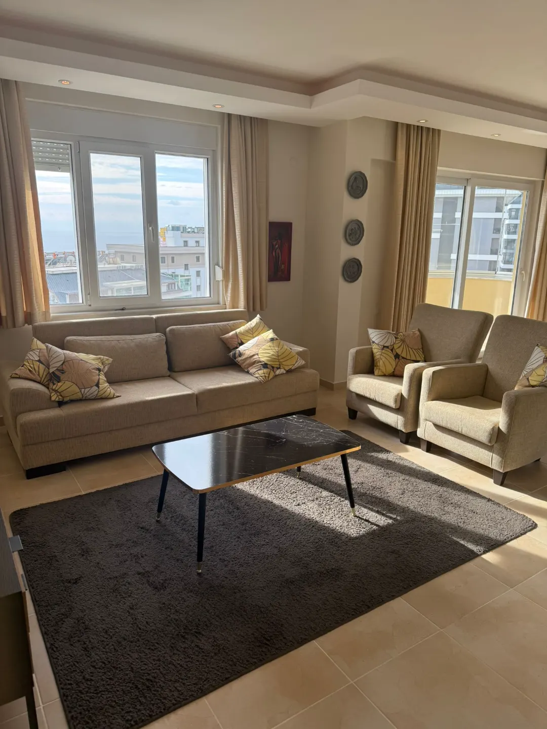 2+1 Apartment with Seaview in Tosmur, Alanya