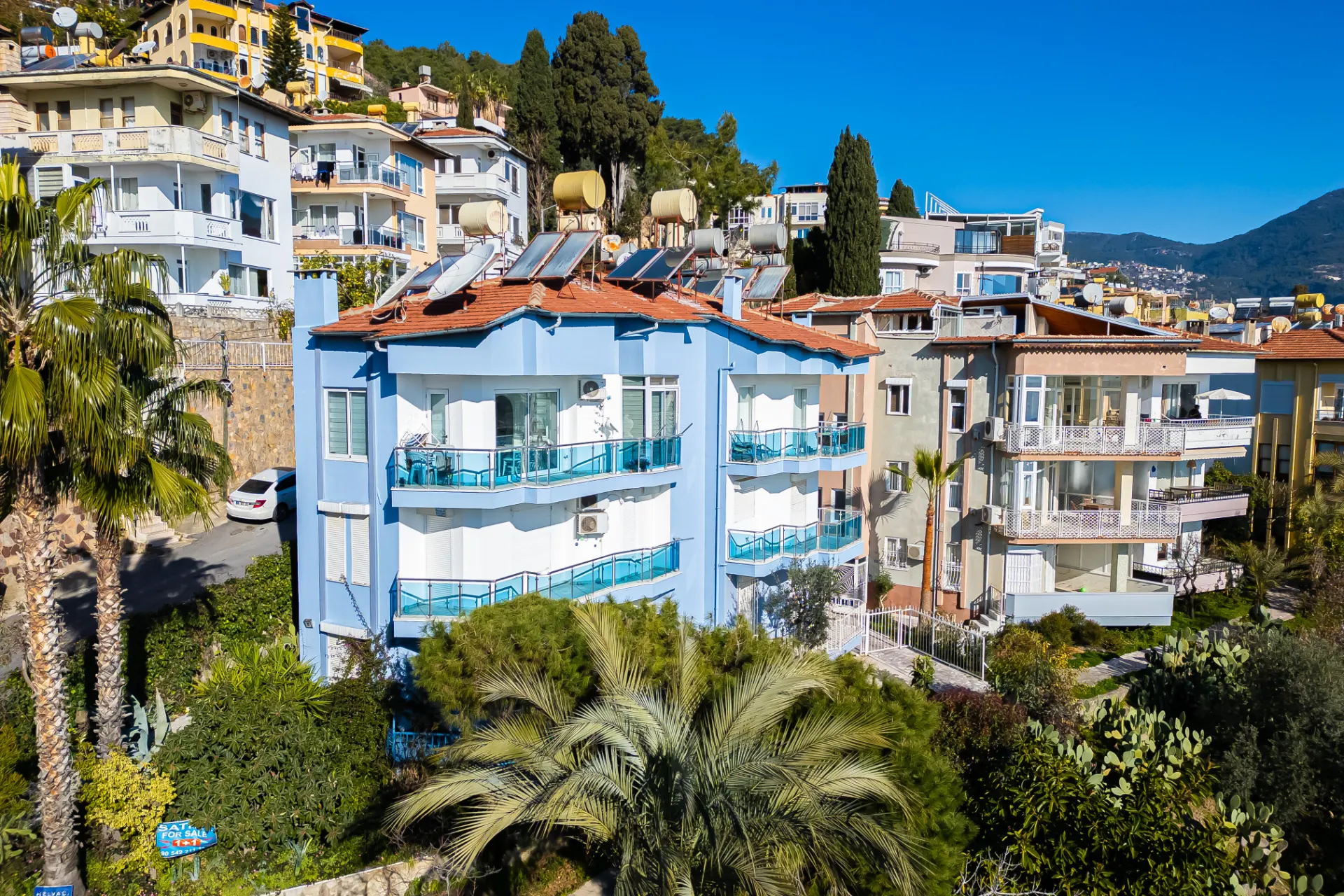 Alanya Kalesi'nde Satılık 1+1 Daire Deniz Manzaralı