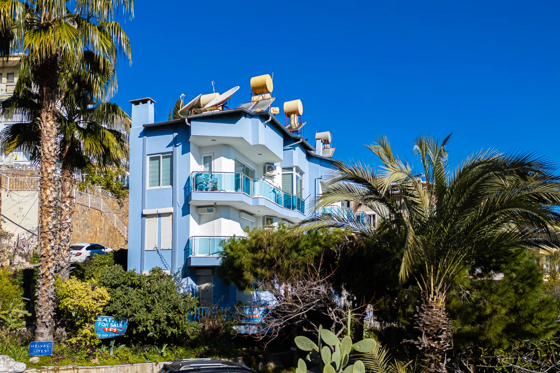 Alanya Kalesi'nde Satılık 1+1 Daire Deniz Manzaralı