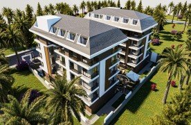 Flats and duplex apartments for sale in Okurcalar Alanya.
