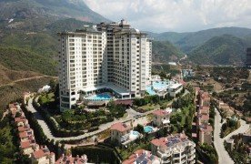Furnished apartment for sale in GOLDCITY residential complex in Alanya.