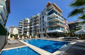Furnished sea view apartment for sale in Kestel Alanya.