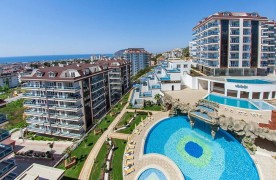 Fully furnished 2-room apartment for sale in Cikcilli Alanya