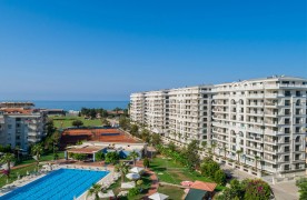 Möblierte 2+1 Wohnung zum Verkauf in Alanya mit Meerblick