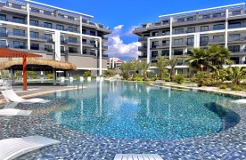 Alanya Oba'da Satılık Eşyalı 1+1 Daire | Havuzlu Site
